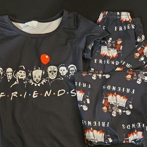 Horror Friends Kids Pajama Set - Black